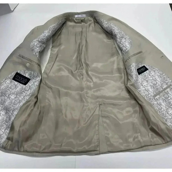 Lauren Ralph Lauren Sport Coat Mens 40S Jacket Tan Linen Two Button Blazer - Picture 10 of 11